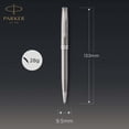 thumbnail image 3 of Parker Sonnet Ballpoint Pen | Stainless Steel with Palladium Trim | Medium Point Black Ink | Gift Box, 3 of 8