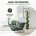 thumbnail image 5 of 2 Pack 5' Artificial Boxwood Topiary Tree Faux Plant UV Resistant, Indoor/Outdoor Decorative Evergreen Shrubs for Patio, Garden, and Entryway, 5 of 6