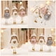 thumbnail image 5 of GOOHOCHY 1 pieza Adorno colgante de muñeca ángel con cuernos de alce de peluche navideño creativo, 5 of 7