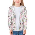 thumbnail image 3 of Kids Zip Up Hoodie for Boys Girls Toddler - Flamingo And Flowers Lightweight Long Sleeve 5-6T Boys Girl Clothes, Sun Protection Windproof Jackets Hoodie Sweatshirt, 3 of 7