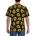 thumbnail image 3 of Bixox Men's Sunflowers Printed Short Sleeve Skinny Athletic T-Shirt, 3 of 6