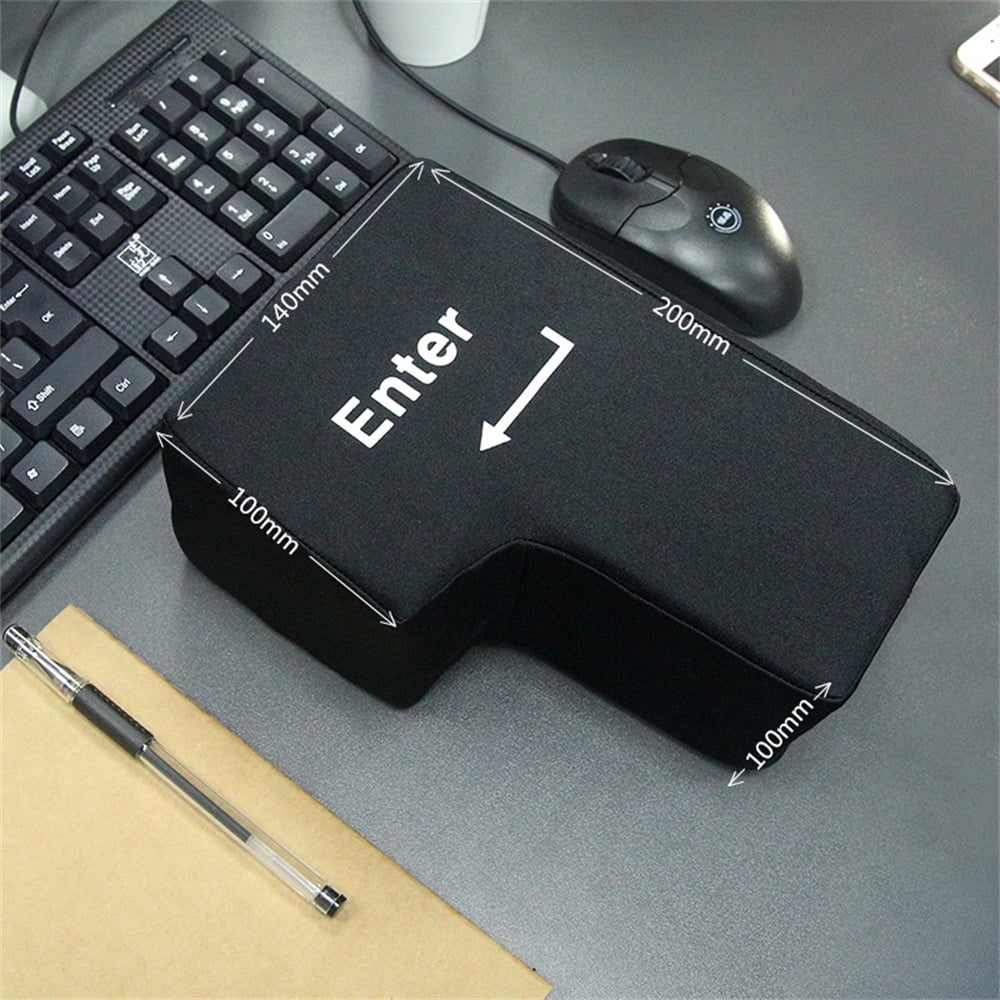 Anti Stress Computer Huge Enter Key Big USB Keyboard Vent Button Pillow Desktop Stress Reliever Cushion USB Big Enter Key Walmart