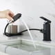 thumbnail image 1 of Grifo de lavabo de acero negro Laklulu con grifo extraíble moderno de cromo para lavabo y grifo de inodoro de baño Adecuado para baño, 1 of 5