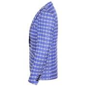 Cloudstyle Men's Slim Fit Smart Casual Plaid Single-Breasted One-Button Notch Lapel Blazer - Spring/Fall Wrinkle-Resistant Regular Length Round Hem