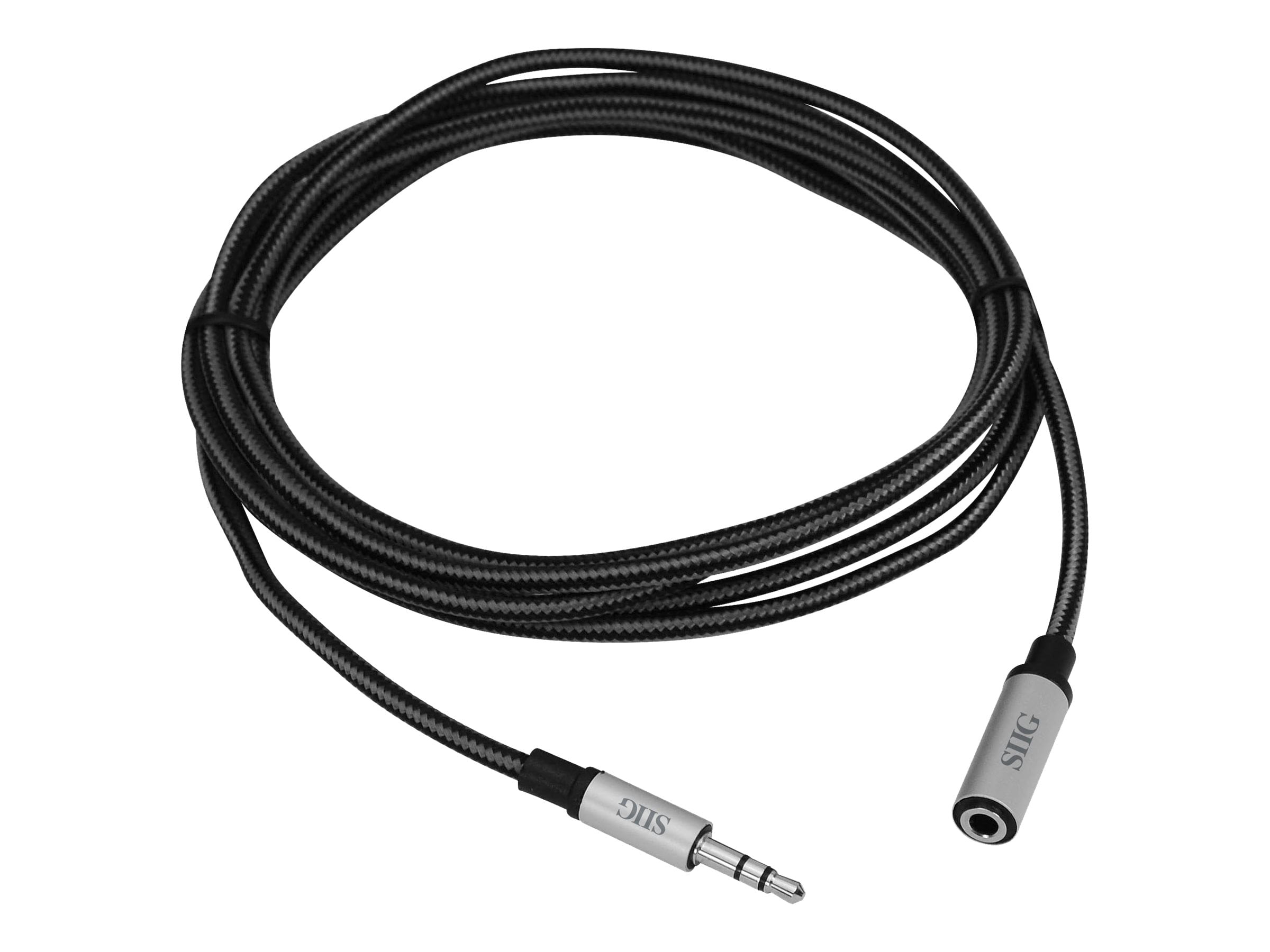 3m Fabric Braided Audio Extension Wire Male to Male Jack Cable for Samsung 