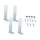 thumbnail image 3 of 4 soportes universales para condensador, soporte de montaje portátil en forma de L, kit de sujeción con tornillos para patio trasero., 3 of 8