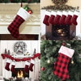 thumbnail image 3 of Christmas Stockings Red And Black Plaid Christmas Stockings Ornament, 3 of 4