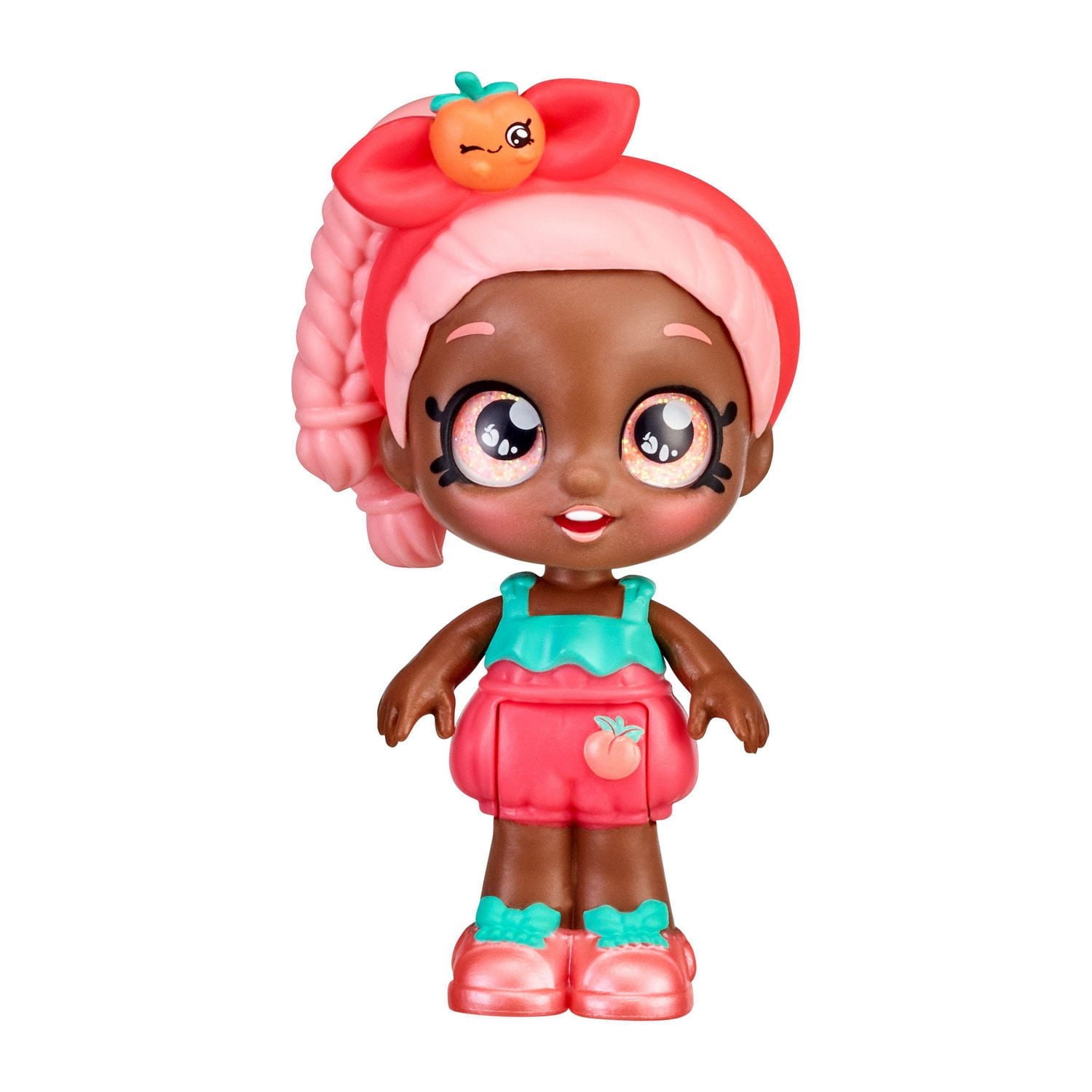 Kindi Kids Minis - Summer Peaches - Poupée Miniature avec Tête Branlante