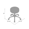 thumbnail image 4 of Pemberly Row Modern Upholstered Vinyl Medical Stool in Gray Finish, 4 of 4