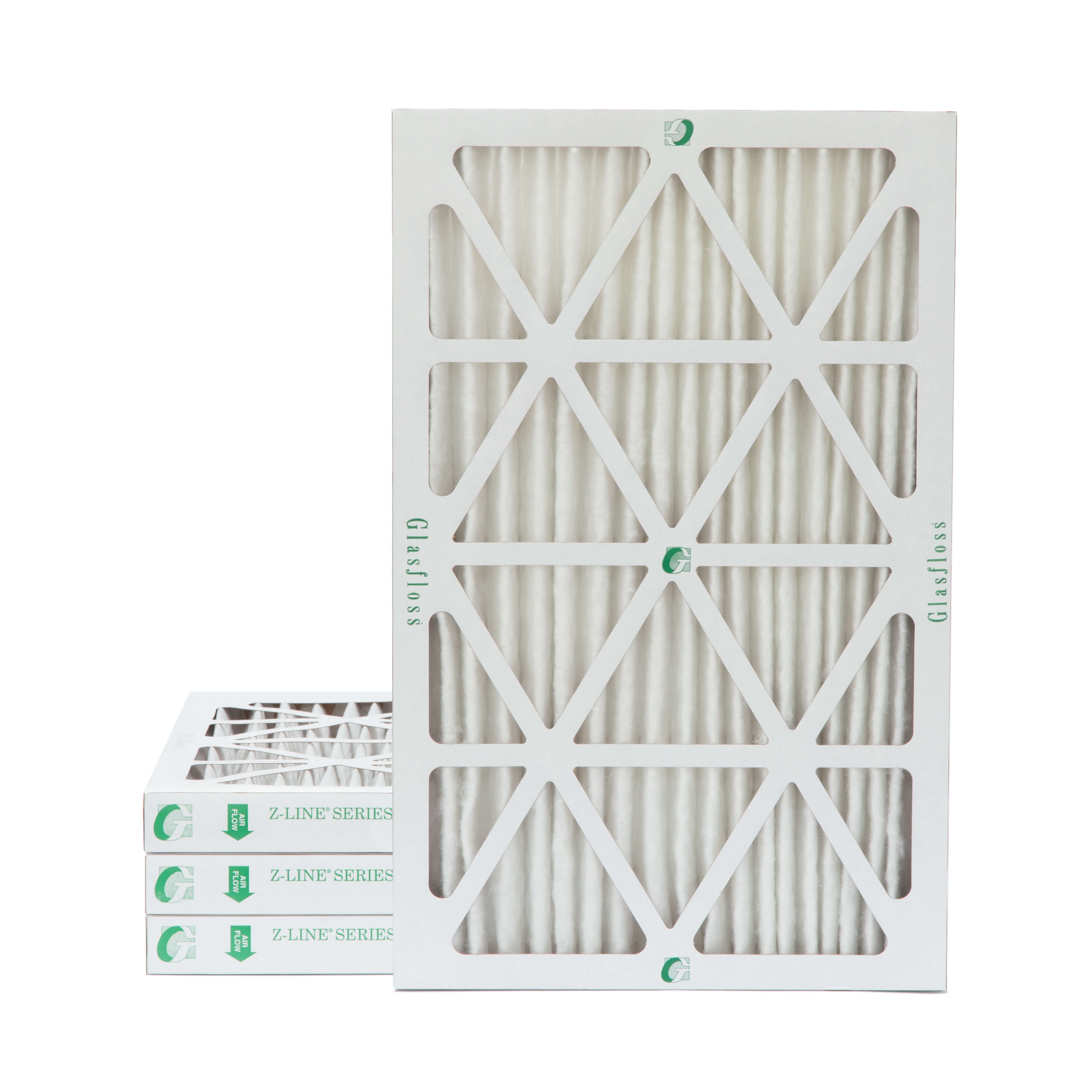16x25x2 MERV 8 Pleated AC Furnace Air Filters. 4 Pack