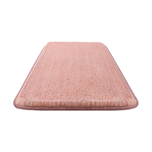 Advancent Alfombrilla elegante e impermeable para baño, duradera y fácil de limpiar, color blanco. Juegos de accesorios de baño rosa 40*60cm