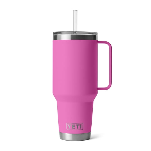 Tumbler YETI Rambler de 1.25 L con asa y tapa con popote