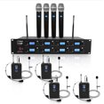 thumbnail image 1 of Pyle 8 Channel Wireless Microphone System with 12 Mics, Transmitters & Receiver, 1 of 8