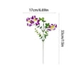thumbnail image 3 of MMJ Artificial Flowers Hanging Basket Faux Silk Trailing Vine with Blooms for Indoor Balcony Window 13x6.69in, 3 of 8