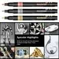 thumbnail image 4 of GHYJPAJK Silver Art Liquid Mirror DIY Highlight Marker Pen Multifunction Pen, 4 of 7