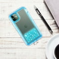 thumbnail image 6 of FIEWESEY Compatible with iPhone 11 Pro Case,Bling Glitter Liquid Clear Case 3 in 1 Hybrid Floating Quicksand Shockproof Protective Sparkle Silicone Soft TPU Case for iPhone 11 Pro(Blue), 6 of 6