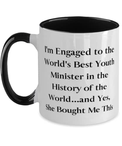 My Wife Is The World's Best Youth Minister In The History Of The World...and Yes Husband Ceramic Cup Funny Gifts For Husband Shot Glass