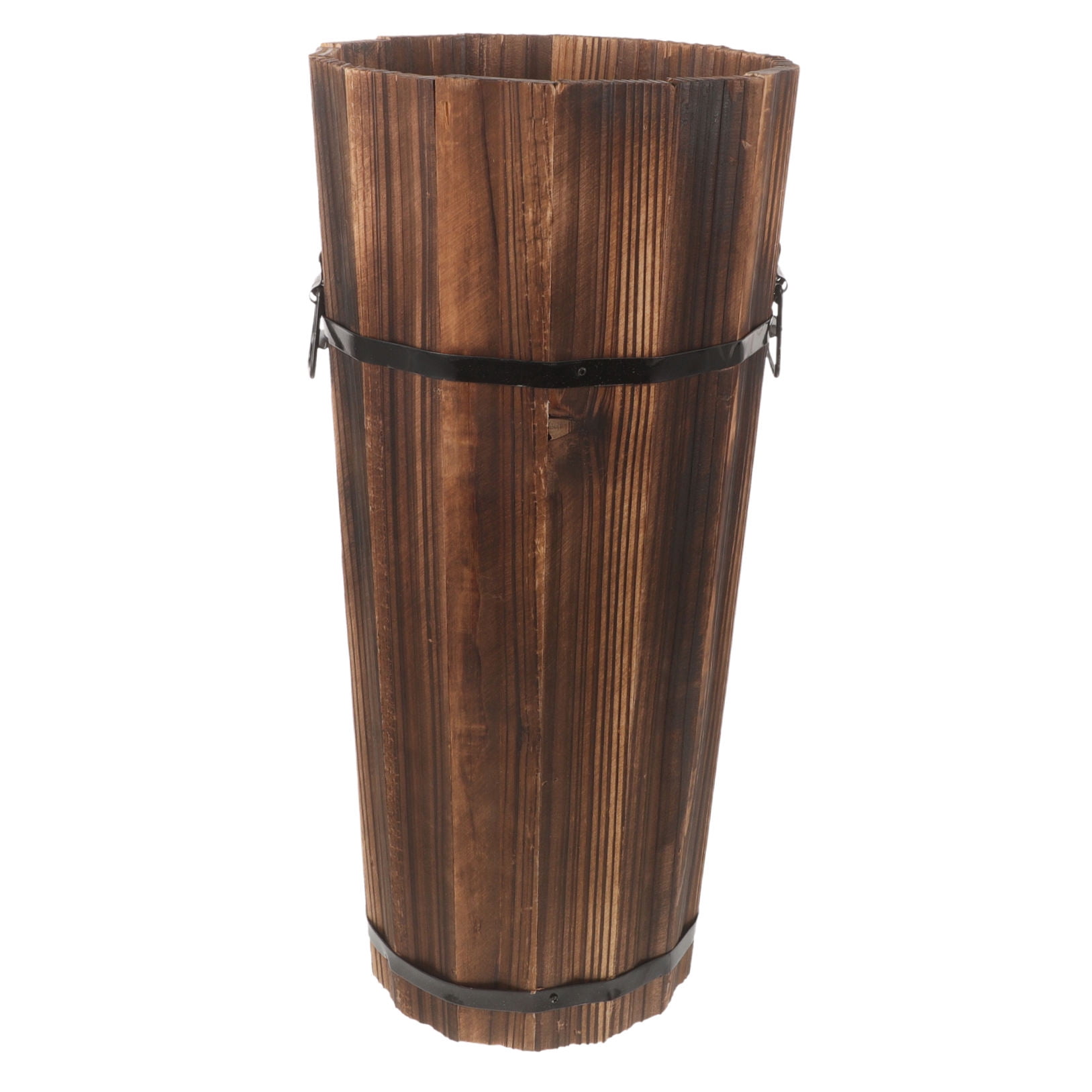 FOMIYES Brown Synthetic Umbrella Stand for Home Use, Compact and Stylish Design Fits Various Umbrella Sizes up to 7.5 Inches