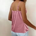 thumbnail image 5 of Women's Velvet Camisole Tops Cowl Neck Sleeveless Blouses Summer Tank Shirt, 5 of 5