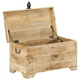 thumbnail image 3 of vidaXL Storage Chest Solid Rough Mango Wood, 3 of 5