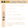 thumbnail image 3 of Eldonya Flex Therapy Bar (Beige / Light) – Resistance Bar for Physical Therapy, Tennis Elbow, Tendonitis Relief, Wrist and Forearm Rehab, Strengthen Grip, 3 of 7