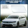 thumbnail image 2 of 1 Pc Car Front Right Headlight Lens Cover for Volkswagen MK4/Bora 1999-2005 No.1J5941018AH PC Clear, 2 of 6