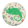 thumbnail image 1 of Chameleon Floral Wallpaper Pinback Button Pin, 1 of 4