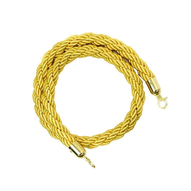 Rope Barriers - Heavy Duty Hotels Crowd Crowd Control Stanchions 1.5m Yellow
