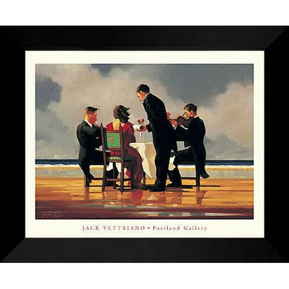Jack Vettriano Framed Art Print 24x20 "Elegy for a Dead Admiral"