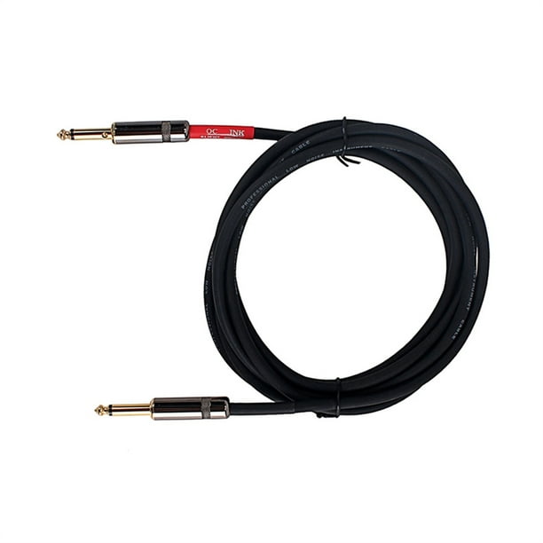 Naiovety Cable de guitarra, extensión de 6,35mm, Cable de grabación de Audio bajo, instrumento Musical, conversión eléctrica, Cable de micrófono para Accesorios para instrumentos musicales Naiovety OD025097-00
