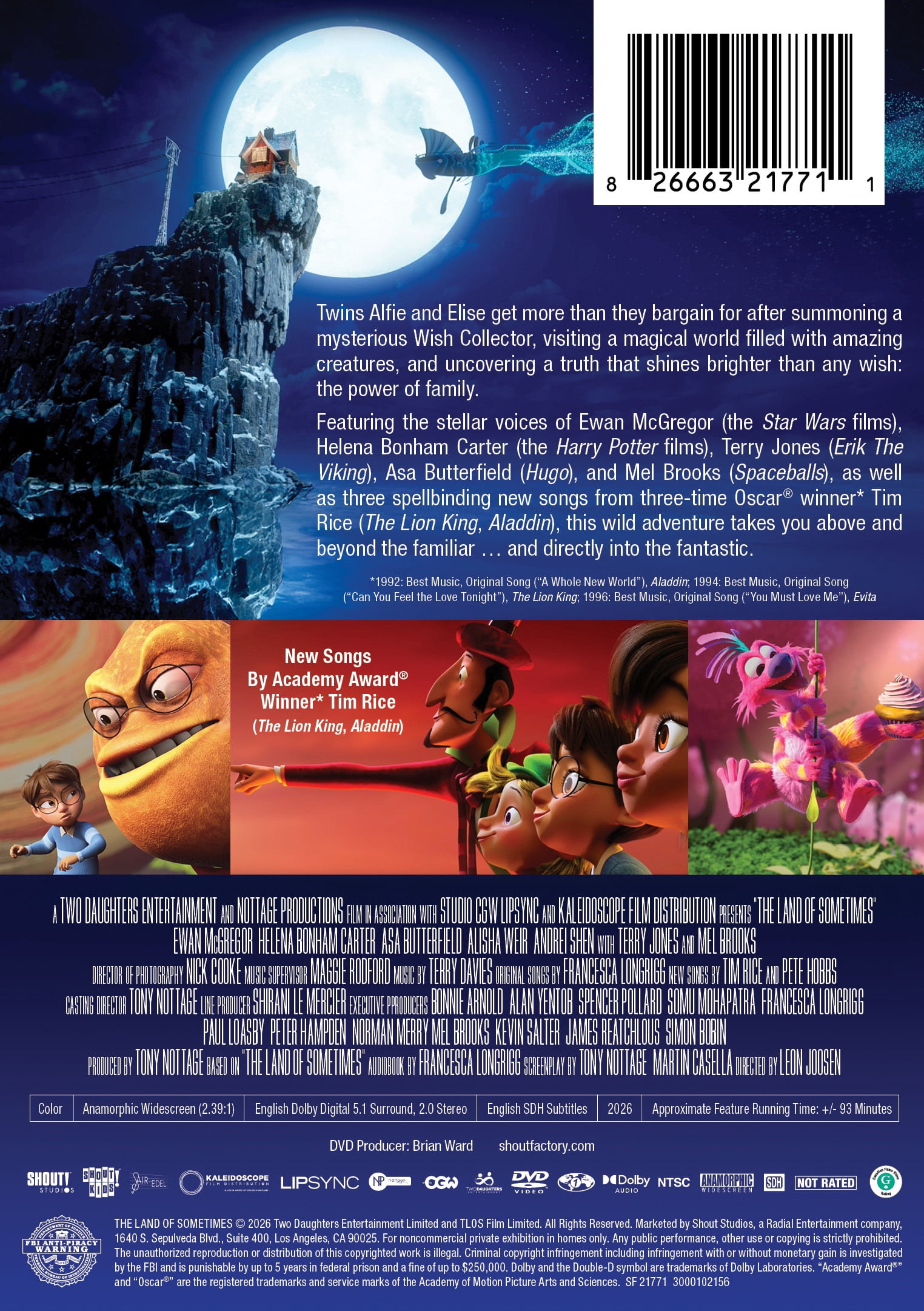 The Land of Sometimes (DVD), Family, Shout! Factory