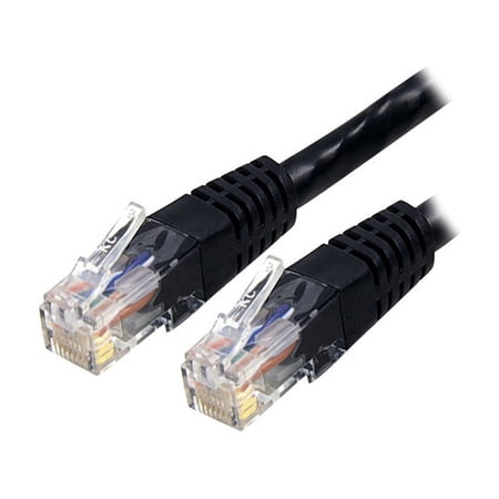 UPC: 0065030804059 | StarTech.com C6PATCH2BK 2 ft. Cat 6 Black Molded Cat6 UTP Patch Cable ETL Verified