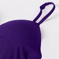thumbnail image 5 of Built in Bra Tank Tops for Women No Underwire Workout Sports Padded Shirts Spaghetti Strap V Neck Camisole Tops ,S,Dark Purple, 5 of 8