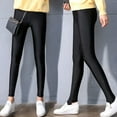 thumbnail image 5 of JANGSLNG Women Autumn Winter High Waist Elastic Skinny Thick/Thin Stirrup Leggings Pants, 5 of 8