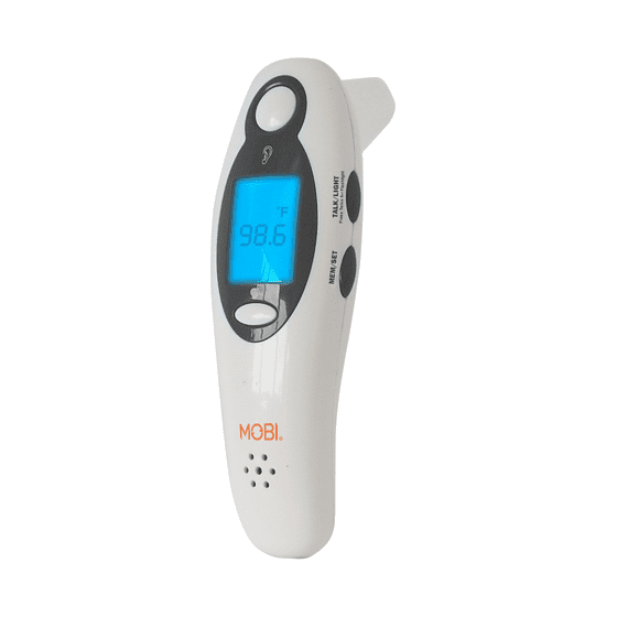 MOBI DualScan Digital Ear and Forehead Thermometer with Flashlight