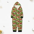 thumbnail image 3 of Pijamas Navideñas Camisón navideño con capucha Ropa informal para el hogar entre padres e hijos Ygjytge Camello*niño 7 A para Unisex, 3 of 6