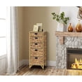 thumbnail image 2 of Gallerie Decor Rio 5-Drawer Transitional Metal/Wood Tower in Natural, 2 of 5