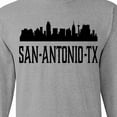 thumbnail image 4 of Inktastic San Antonio Texas City Skyline Long Sleeve T-Shirt, 4 of 5