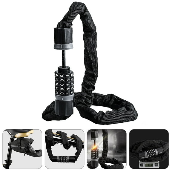HAKIDZEL 1Pcs Bike Lock Anti Theft with Combination Resettable Code for Electric Bike