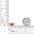 thumbnail image 3 of Gem Stone King 10K White Gold Diamond Accent Three-Stone Engagement Ring set with 1.85Ct Oval Whiskey Quartz Yellow Citrine (Size 5.5), 3 of 4