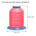 thumbnail image 4 of Uxcell Bonded Polyester Thread Extra-strong 710 Yards 420D/0.45mm Hot Pink, 4 of 6