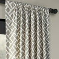 thumbnail image 4 of Martinique Taupe Printed Cotton Curtain (1 Panel), Martinique Taupe, 50W X 96L, 4 of 6