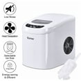 thumbnail image 3 of Costway White Portable Compact Electric Ice Maker Machine Mini Cube 26lb/Day, 3 of 8