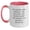 White/Pink, variant on Funny Detective Gifts from Men for Detective Father's Day Unique Two Tone Coffee Mugs, Never Forget The Reason You Became A Detective.