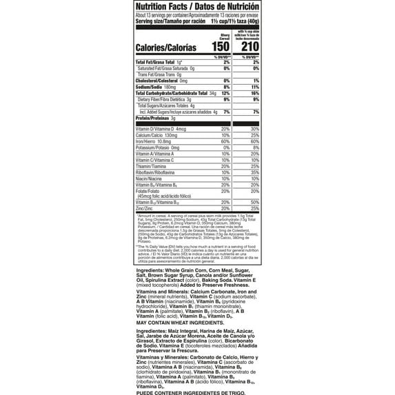 Bluey Cereal, Crispy Corn Cereal Puffs, Made with Whole Grain, Family Size, 18 oz(pack of 2)