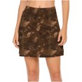 thumbnail image 3 of BiZtdJrK Tennis Sport Skort for Women Camo Print High Waist Athletic Skirt Gym Workout Skorts on sale clearance items Coffee XXL, 3 of 8