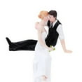 thumbnail image 4 of Dalx Resin Bride And Groom Figurine Romantic Cake Topper Resin Craft Wedding Decoration, 4 of 4
