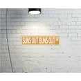 thumbnail image 3 of Beach Bum Way Coastal Theme Street Sign 16" x 4" Funny Tin Sign Shore Home Indoor Outdoor Pool Deck Decor (BeachBumStreet), 3 of 5