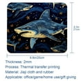 thumbnail image 5 of Shark 8.3x9.8 Inch Square Printed Desk Mat Mouse Pad for Office and Gaming, Non-Slip Rubber Bottom, 5 of 6