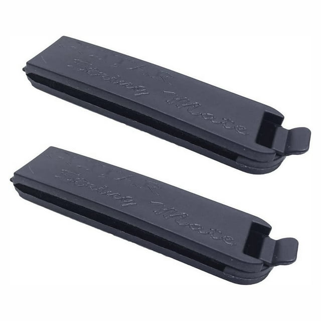 Guitar Bass String Mute Noise Reducer Damper for Folk Acoustic Folk Bass Guitars Practice,2 x String Dampeners,Black